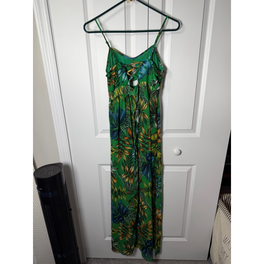 do & be Green Tropical Print Maxi Dress S - Picture 2 of 12